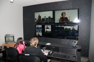 Being filmed at Reading Community Television studio