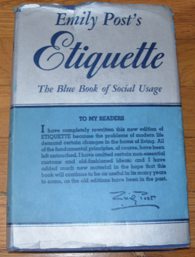 blue book of social usage